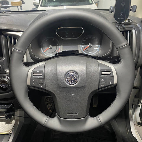 Ready To Ship - Holden Colorado | Isuzu D-Max (2012-2020) Steering Wheel Wrap (Smooth)