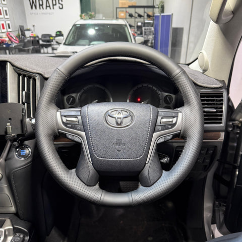 Ready To Ship - Toyota 200 Series Landcruiser (2016-2020) Steering Wheel Wrap