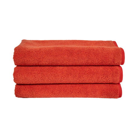 3 Pack - 350gsm Red Microfibre Detailing Cloth